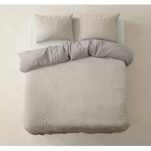 Sleeptime - Dekbedovertrek - Beige - Flanel - 140 x 220