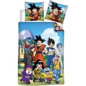 Dragon Ball Z dekbedovertrek Capsule 8 - blended katoen - eenpersoons - 140x200 cm - 1 stuk 65x65 cm kussensloop