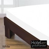 hotelgroothandel.nl - Katoen Hoeslaken - wit - 30cm - gladde 100% Katoen --80x200/30