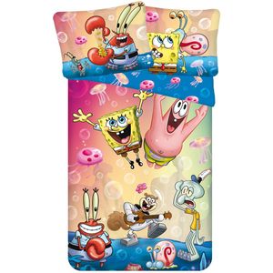 Spongebob - Dekbedovertrek Bikinibroek - Eenpersoons - 140 x 200 cm  - Polyester --140x200 + 1 kussensloop 70x90