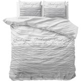 Sleeptime - Sleeptight 2 - Dekbedovertrek - Wit - 140x200/260 + 1 Kussensloop 60x70
