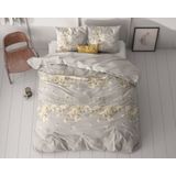 Sleeptime - Dekbedovertrek Summer Flower - Beige - 140x200/260 + 1 Kussensloop 60x70