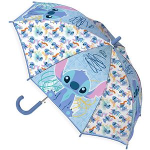 Disney Lilo & Stitch Paraplu Scribble Rond 75 x 62 cm - Polyester - Blauw