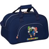 Super Mario Sporttas Bros. - 40 x 23 x 24 cm - Polyester - 40x23x24 - Blauw