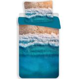 Beach Dekbedovertrek Tropical Holiday - Eenpersoons - 140  x 200 cm - Polyester