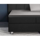 Primaviera - Deluxe Splittopper Hoeslaken - Grijs - Katoensatijn