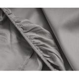 Primaviera - Deluxe Splittopper Hoeslaken - Grijs - Katoensatijn