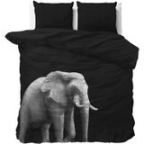 Dekbedovertrek - Grijs - Katoen - 1 Persoon