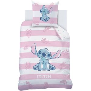 Disney Lilo & Stitch Dekbedovertrek Stripes - Eenpersoons - 140 x 200 cm - Katoen