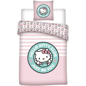 Dekbedovertrek - Wit - Katoen - Eenpersoons