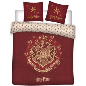 Harry Potter - Dekbedovertrek Wizzard - Tweepersoons - 200 x 200 cm - Polyester --200x200 + 1 kussensloop 63x63