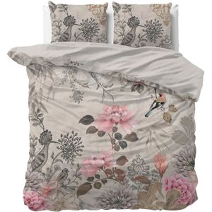 Sleeptime - Dekbedovertrek Forest Flowers - Créme - 200x200x220 + 2 Kussenslopen 60x70
