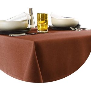 De Witte Lietaer Tafellaken Rond, Terracotta - Ø 210 cm - 100% Polyester