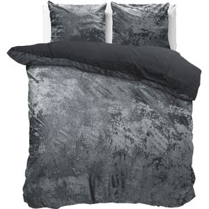Dreamhouse Dekbedovertrek Volcanic Antraciet - 140x200/220 + 1 kussensloop 60x70 - Grijs