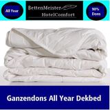 NoLizzz® Ganzendons All Year Dekbed - 90% dons - Klasse 2 - 240x200 - Wit