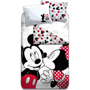 Disney Minnie Mouse Dekbedovertrek - Eenpersoons - 140 x 200 cm - Polyester