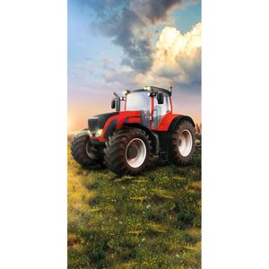 Tractor Strandlaken Rood - 70 x 140 cm - Katoen