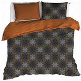 De Witte Lietaer Dekbedovertrek Frostine Honey - Eenpersoons - 140 x 200/220 cm - Katoen Flanel