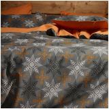 De Witte Lietaer Dekbedovertrek Frostine Honey - Eenpersoons - 140 x 200/220 cm - Katoen Flanel