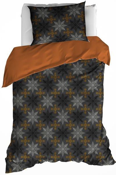 De Witte Lietaer Dekbedovertrek Frostine Honey - Eenpersoons - 140 x 200/220 cm - Katoen Flanel