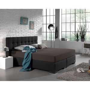Dreamhouse Hoeslaken Dubbel Jersey Deep Taupe - 160/180x200/220/30 - Groen