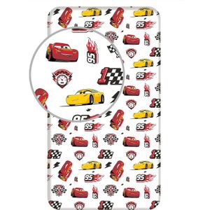 Disney Cars - Hoeslaken Track - Eenpersoons - 90 x 190/200cm - Katoen --80x190/200/25