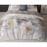 Sleeptime - Dekbedovertrek Annique - Grijs - 100% Microperkal - 200x220 cm + 2 Kussenslopen 60x70 cm