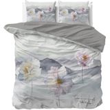 Sleeptime - Dekbedovertrek Annique - Grijs - 100% Microperkal - 200x220 cm + 2 Kussenslopen 60x70 cm