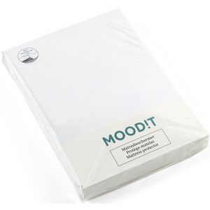 Moodit - Waterdicht Matrasbeschermer, Noa - Lits Jumeaux - Katoen Jersey + PU --160x200