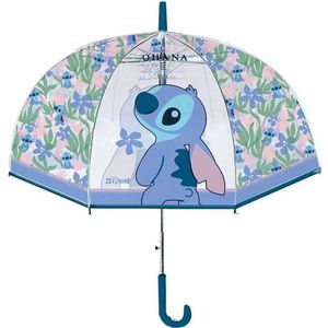 Disney Lilo & Stitch Paraplu Ohana  75 x 62 cm - Polyester - 75x62 - Blauw