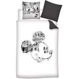 Disney Mickey Mouse Dekbedovertrek Cartoon - Eenpersoons - 140 x 200 + 65 x 65 cm - Katoen
