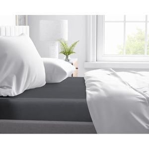 Primaviera Deluxe Satijnen - Hoeslaken - 120 x 200 - Antraciet