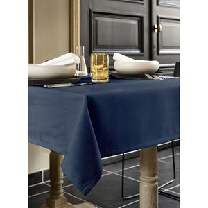 De Witte Lietaer - Tafellaken, Gibson Donkerblauw - 145 x 220 cm - 100% Polyester