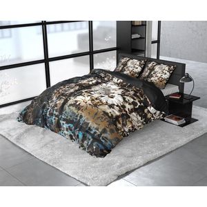 Dreamhouse Satijn Aluna - Dekbedovertrekset - Tweepersoons - 200x200/220 + 2 kussenslopen 60x70 - Bruin