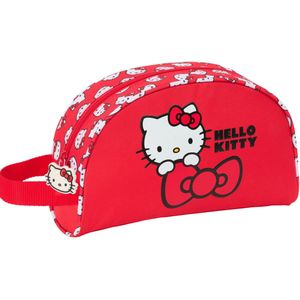 Hello Kitty - Toilettas Iconic - Rood - Polyester