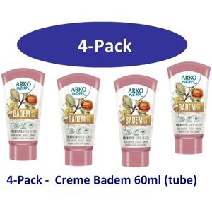 Arko 4-Pack -  Creme Badem 60ml (tube) - 60 ml - Overige kleuren