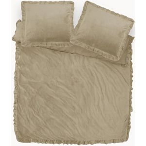 Dekbedovertrek - Grijs - Katoen - 240x220 cm
