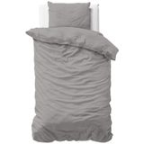 Primaviera Deluxe Uni Satijn - Dekbedovertrekset - Tweepersoons - 200x200/220 + 2 kussenslopen 60x70 - Grijs