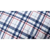 De Witte Lietaer - Dekbedovertrek Tartan Blue Indigo - Katoen Flanel --260x240 + 2 kussenslopen 60x70