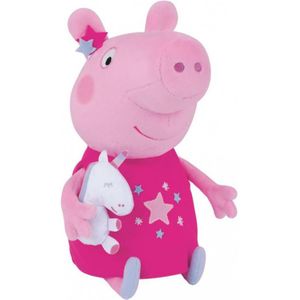 Peppa Pig Unicorn - Knuffel - 25 cm - Multi