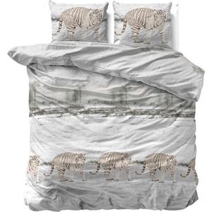 Sleeptime Dekbedovertrek FL Winter Tiger Wit 240 x 220 - 240x220 + 2 kussenslopen 60x70