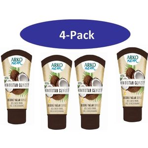 Arko 4-Pack -  Creme Coconut 60ml (tube) - 60 ml - Overige kleuren