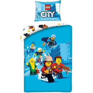 Lego City Dekbedovertrek, Adventures - Eenpersoons - 140 x 200 + 70 x 90 cm - Katoen