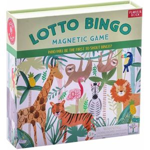 Floss & Rock Lotto / Bingo spel, Jungle - 17 x 17 x 4 cm - Multi - 17x17x4 - Multikleur