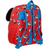 Disney Mickey Mouse Rugzak, Happy Smiles - 34x28x10 cm - Polyester - Rood