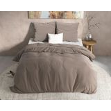Dreamhouse - Mendez - Dekbedovertrek - Taupe - 240x220 + 2 Kussenslopen 60x70