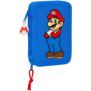 Super Mario - Gevuld Etui, Play - 28 st. - 19,5 x 12,5 x 4 cm - Polyester