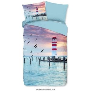 Pure - Dekbedovertrek Lighthouse microfiber nr.30835 multi --140x200/220 + 1 kussensloop 60x70