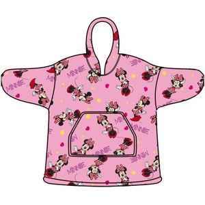 Disney - Minnie Mouse - Fleece Deken - Roze - Kind