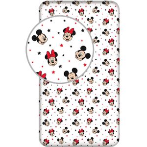 Disney Minnie & Mickey Mouse Hoeslaken Star - Eenpersoons - 90 X 200 cm - Katoen